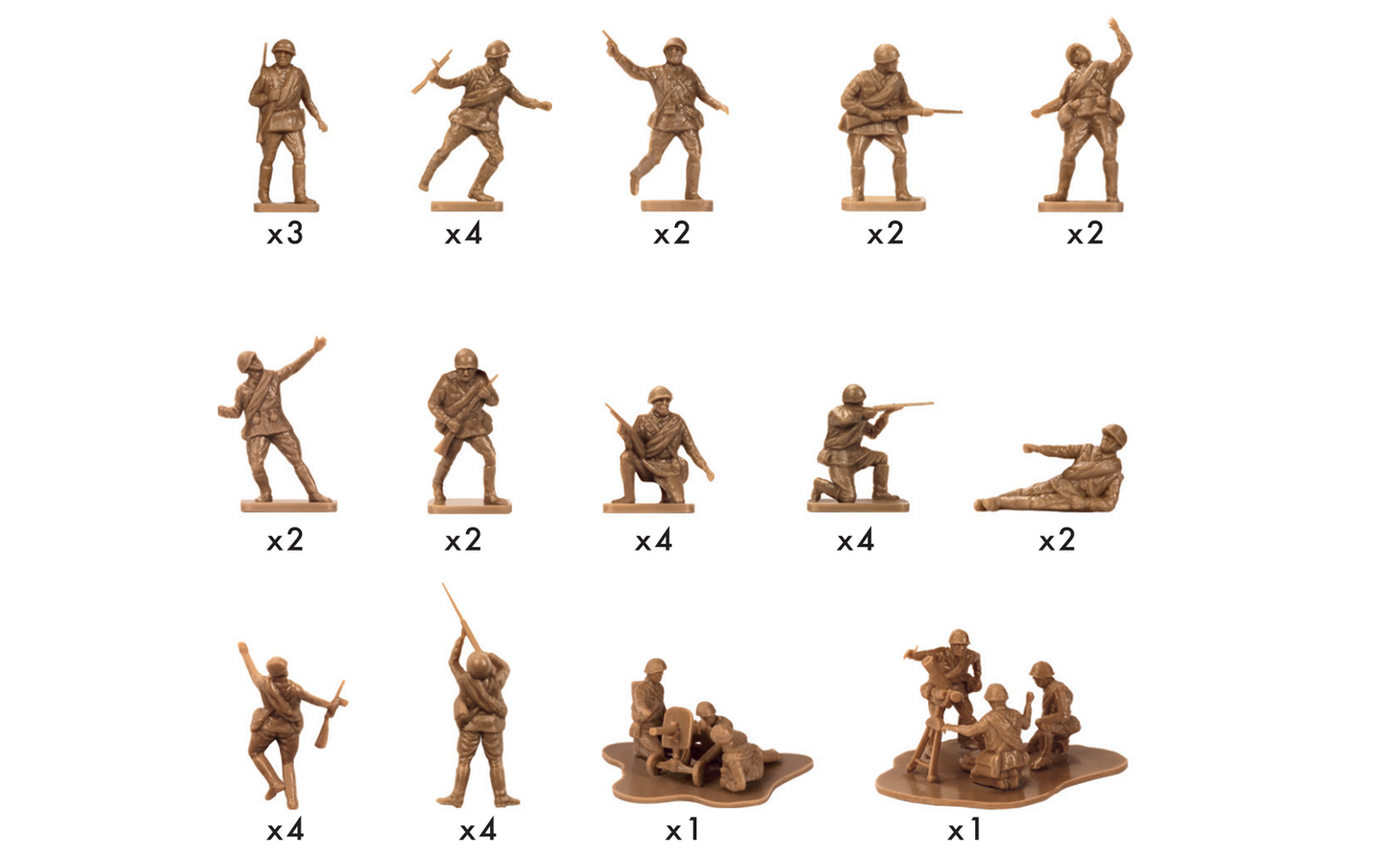 A00717V - WWII Russian Infantry, 1:76